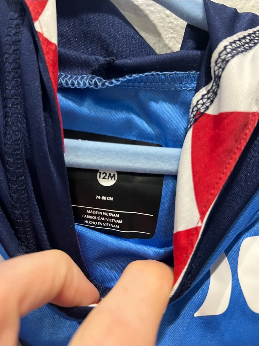 Hurley Kids Bright Blue & Navy Hooded Swimsuit